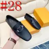 40modell lyxdesigner lägenheter män krokodil mönster casual skor mjuka mode loafers slip-on manlig körning pekad tå platt häl fotväv