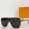 Designer-Maskensonnenbrille für Damen, rechteckiges Metallrahmenglas mit Logo, Marken-Pilotensonnenbrille für Herren, UV400, Urlaubs-Dating-Brille Z2080U, mit Originalverpackung