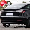 Ny stötfångare bakre dimma varningsremsa bakre stötfångare ljusreflektor för Tesla Model 3 2017 - 2020 2021 2022 Bilstylingtillbehör