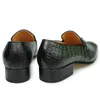 256 Metal Burekle Wysokie mokasyna Jakość dla mężczyzn ubieranie się buty na przyjęcie weselne Formalne buty czarne, oryginalna skóra 231208 MAL 385
