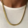 Hot Sale antik platt ormkedjan halsband 4/7mm 14k gul guld choker långa kedjor för kvinnliga män smycken