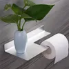 Toilet Paper Roll Paper Holder Stainless Steel Wall-mounted Bathroom Toilet Paper Holder Aluminum Accessories Hanging Type321N