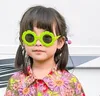 Barn solglasögon flickor färgglada solros ram solglasögon barn prinsessa glasögon sommar barn strand semester adumbral z5904