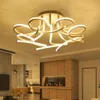 Nouveau Design acrylique lotus Led plafonniers pour salon étude chambre lampe plafond avize intérieur plafonnier LLFA297Y