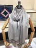 Fashion Brand Designer Double C Embroidery Process Ultra-fine Cashmere Yarn Woven Soft And Delicate Exquisite Craft Simple Retro Style Classic Luxury Scarf Cape.