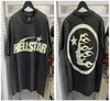Hellstar Shirt DesignerFashion T-shirts Graphic Tee Vêtements Vêtements Hipster Vintage Tissu lavé Street Graffiti Style Fissuration Motif géométrique TopsXR0T