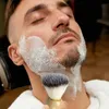 Blaireau pour hommes avec manche en bois blaireaux de rasage brosse à crème pour hommes outil de Salon de coiffure