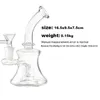 Glass Bent Neck Dab Rig Mini Beaker Base Bong Glass Smoking Pipe Hookah Oil Rig Showerhead Perc with 14mm Bowl or Banger