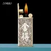 Zorro Limited Edition High Seal Pure Copper Kerogen Cigarettändare mekanisk automatisk lyftkreativ herrgåva