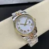 Luxury Męski zegarek 41 mm Designerski automatyczny zegarek mechaniczny 36 mm złotą tarczę kalendarz ze stali nierdzewnej Wodoodporny szafir Sapphire Montre de Luxe zegarek para