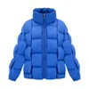 Women's Down Parkas Winter Cotton Short Parkas Women Oversized Thick Warm Quilted Cotton Down Coat Black White Blue Padded Parka Jacket Women 231208