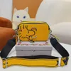 Torby wieczorowe Cross Body Designer Man Cartoon Camera Torba Kobiety Crobody Mężczyźni HBAG skórzana torebka sprzęgła zdejmowana szeroki pasek Pou283k