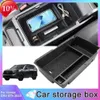 Nytt för Honda CRV 2023 ABS Black Car Central Storage Box Dörr Telefon GloS ARMREST BOX LAGREDBOX Biltillbehör