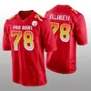 Pittsburgh''Steelers''Men 19 JuJu Smith-Schuster 30 James Conner Custom Dames Jeugd AFC Game Red Jersey Pro Bowl