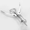 Wine Opener Bottle Opener Stainless steel metal strong Pressure wing Corkscrew grape opener Kitchen Dining Bar accesssory straight LL