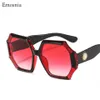 Pearl Sunglasses Retro Women Trendy Oversized Polygon Rhinestone Plastic Frame Sun Glasses Female UV400 Cheap 270P