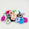 Mordedores Juguetes 50 unids Flor Cuentas de silicona Bebé Dentición Enfermería DIY Artesanía Dentición Masticar Cuentas Clips Chupete Cadena Accesorios Babi Toys 231208