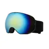 Lunettes de ski pour adultes, grandes lunettes sphériques, doubles lunettes de montagne anti-buée, peuvent carte, lunettes de myopie PF