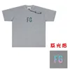 Spring Usa Couple Oversize Men Casual FG Reflective Colorful Letter Short Sleeve T Shirt Fog Man XL