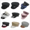 Simple RB Hat Women Men Street Fashion Style sboy Hats Black Berets Flat Top Caps Men Drop Ship Cap 2205112247