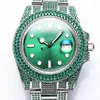 Najdroższy męski Diamond Watch 3235 Sapphire Mirror z pełną diamentów Bransoletka ze stali nierdzewnej Luksusowa Niezwyciężona tekstura Perfect Sipment1