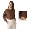 Novità LU Felpe dalla vestibilità rilassata Camicia da yoga traspirante Felpe con cappuccio corte ad asciugatura rapida Magliette sportive Maglietta da allenamento casual Maglie a maniche lunghe Abbigliamento fitness da corsa