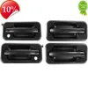 New 4Pcs for Hummer H2 Black Textured 2003-2009 Exterior Outside Door Handle 131609870457 15104792 10360326