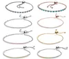 Bracelets en argent sterling 925 Rose Turquoise Bracelet de tennis à curseur scintillant 590524CZ 590524PCZ 590524CCZ 590524PCZMX 5986204977