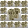 New York'Giants'Men 87 Sterling Shepard 26 Saquon Barkley 95 B.J. Hill Custom Women Młodzież Salute to Service Camo Jersey