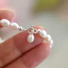 Perlen ASHIQI Schmuck aus natürlichen Süßwasserperlen für Kinder und Mädchen, schönes Geschenk mit 925er Sterlingsilber-Kinderarmband, echtem MiNi 231208