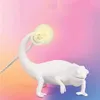 Table Lamps Nordic Designer Lizard Bedside Lamp Modern Cute LED Resin Animal Chameleon Bed Living Room Home Deco Light FixtureTabl261S