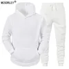 Conjuntos de treino masculino HoodiesPants Fleece Tracksuits Sólidos Pulôveres Jaquetas Sweatershirts Sweatpants Com Capuz Streetwear Outfits 231208