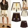 Designer Men RH Limited Rhude Shorts Summer Swim Kort knälängd Hip Hop High Street Sports Training Beach Pants Mens elastiska midja