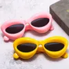 2023 nouvelles lunettes de soleil à bulles oeil de chat spectacle drôle rue po net lunettes de soleil rouges 294p