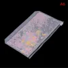 wholesale A6 Colorful Creative Macarons Binders Notebook Shell Loose-leaf Notepad Spiral Binder Inside Page Glitter Transparent Storage Bag