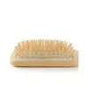 1PCS 2 Colors Hair Care Wooden Spa Massage Comb Wooden Paddle Pointed Handle Teeth Hair Brush Antistatic Cushion Comb BJ