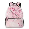Style Backpack Boy Teenagers Nursery School Bag Spring Tree Branch Cherry Blossom Back To Bags254V