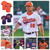 Maglie da baseball personalizzate Clemson Tigers Blake Wright Cam Cannarella Alden Mathes Aidan Knaak Nathan Hall Lleyton Lackey Jacob Jarrell Tristan Smith Nathan Dvorsky