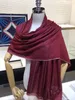 Fashion Brand Designer Double C Embroidery Process Ultra-fine Cashmere Yarn Woven Soft And Delicate Exquisite Craft Simple Retro Style Classic Luxury Scarf Cape.