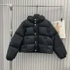 Winter Down Jacke Frauen Designer Pufferjacken Modemuster weißer Entenmantel Kurz lässige, verdickte Strickjacke Jacke