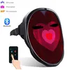 Bluetooth LED Mask Masquerade Toys App Control RGB Light Up Programmerbar DIY Picture Animation Text Halloween Christmas Carnival C282M