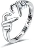 Anéis de casamento de casal da moda SC banhados a ouro rosa Claddagh amor coração joias anéis para mulheres amigos meninas adolescentes