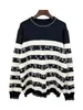 Designer swetry skiew listu haft haft męskie damskie damskie damskie swetra Sweter Mężczyzn z kapturem z kapturem aktywne bluza ubrania dzianinowe bluzy