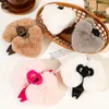 New Love Heart Plush Hair Claw Hairy Acrylic Hairpins Ponytail Clip Hair Accessories Soft Warm Shark Clip Headwear Hair Clips