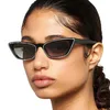 Lunettes de soleil EL Malus Mode Ins Cat Eye Cadre Lunettes de soleil Femmes Imitation Diamant Cristal Sexy Dames UV400 Lentilles Lunettes1261a