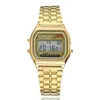 Wristwatches Gold Silver Women Men Watch Led Digital Watches Square Women's Dress Sports Ladies Clock Hodinky Relogios Femini323Z