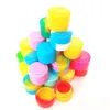 Silicone containers Jars 100pcs lot 2ml mini assorted color silicone container for Dabs Round Shape Silicone Containers wax207w