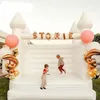 4x4m -13ftx13ft Wedding White Bouncy Castle Uppblåsbar vit Jum Castle Vuxna Bouncer Wedding Party Bounce House2641