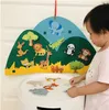 Inteligência brinquedos montessori sentiu árvore de natal para criança criança diy parede natal feltro árvore ornamentos puzzle jogos brinquedos educativos para crianças 231208
