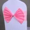 SASHES 10/50100 st stretchstol Sashes for Wedding Spandex Chair Sashes Bow Ties for Wedding Party Banquet El Event Home Decoration 231208